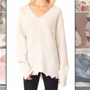 Helmut Lang distressed sweater